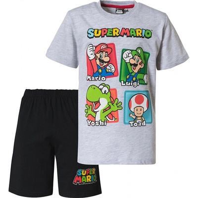 Dětské pyžamo Super Mario šédé