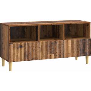 vidaXL ТВ шкаф 102 x 34, 5 x 50 cm Старо дърво Инженерна дървесина (894683)
