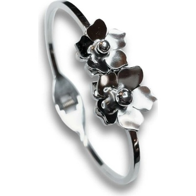 Bangles chirurgická ocel květy 972