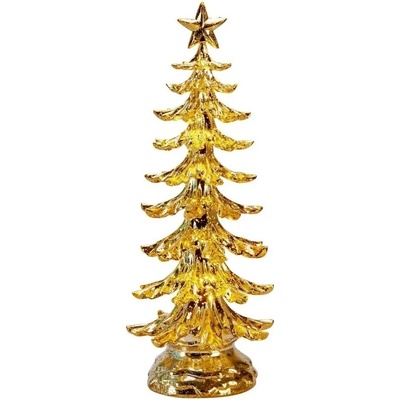 Markslöjd LED vánoční dekorace stromeček LO zlatý/teplá bílá 31 x 12,5 x 12,5 cm