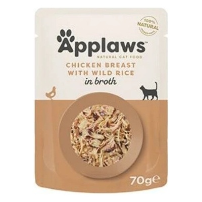 Applaws Cat kapsa Adult Broth kuř.prsa s div.rýží 70 g