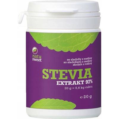 Stévie Natusweet Sladidlo Extrakt 97% v prášku 20 g