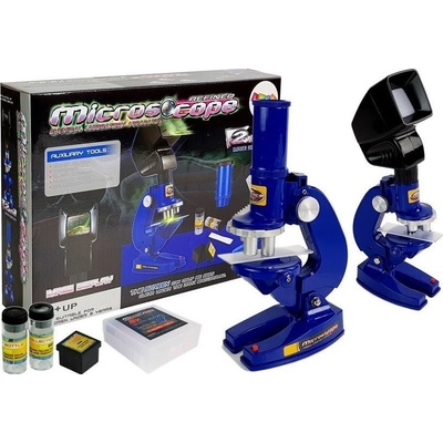 Lean Toys Dětský mikroskop modrý