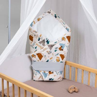 Tulimese Zavinovačka BÉŽOVÉ TEEPEE šedozelená