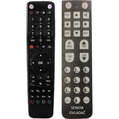Dálkový ovladač Emerx Náhradní pro Set-top box pro O2 TV IP4.tv EVO4-T pro seniory