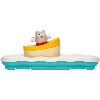 Taf Toys Музикална нощна лампа Taf Toys - Бухалче в лодка (TT11805)