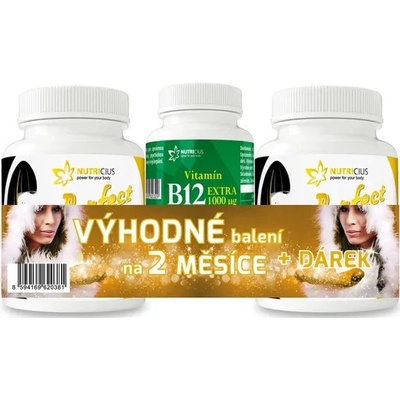 Perfect HAIR gold methionin 500 tablet + biotin 100 tablet 180 tablet + dárek