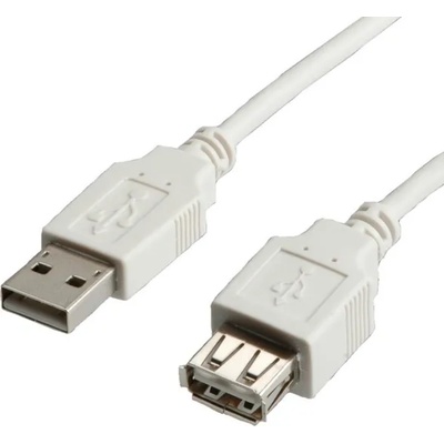 Roline Кабел Roline S3112-250, USB Type A(м) към USB Type A(ж), 1.8m, бежов