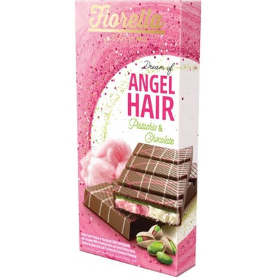 Fiorella Angel Hair mléčná s pistáciemi 150 g
