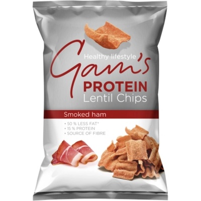 Gam's Proteinové čočkové lupínky s příchutí uzené šunky 65 g