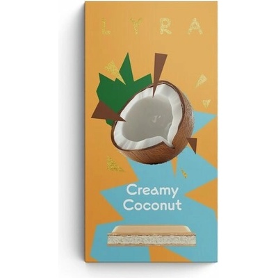 Lyra Creamy Kokos bílá čokoláda se slaným karamelem 80 g