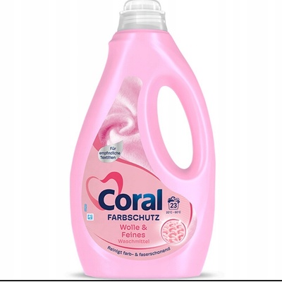 Coral Wolle & Feines prací gél na vlnu a jemnú bielizeň 1,15 l