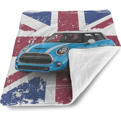 Sablio Detská deka pre bábätko Mini sedan Britská vlajka