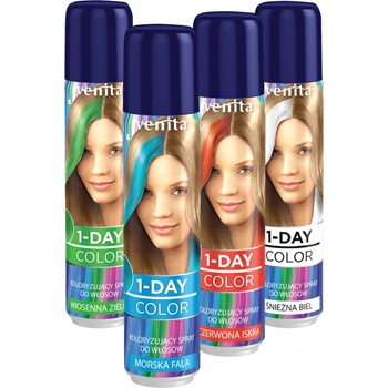 Venita 1-day Color barevný spray na vlasy červená 50 ml