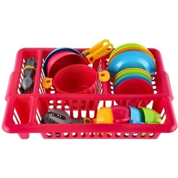 Mikro Комплект съдове с отцедник 2 цвята в мрежа