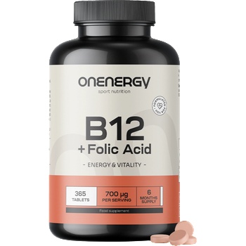 OnEnergy Vitamin B12 + Folic Acid - 365 таблетки