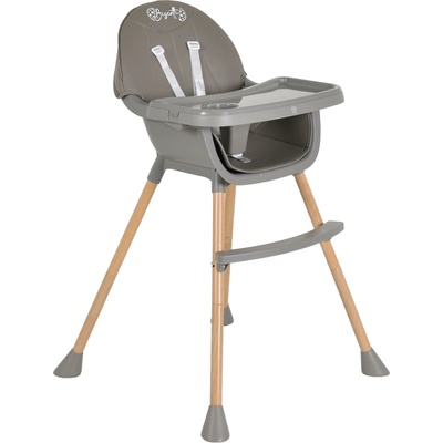 Moni Столче за хранене 2 в 1 Moni - Biscotti, сиво (112164)