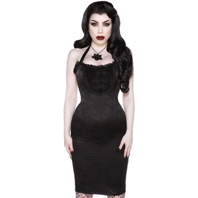 Killstar šaty Behind Damask Pencil