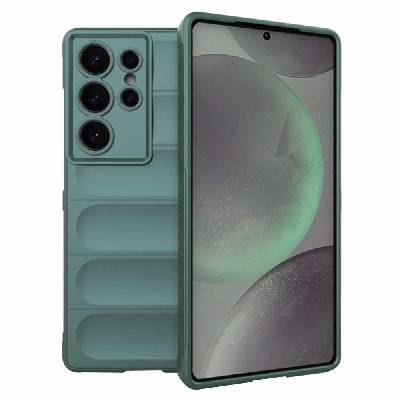 Удароустойчив силиконов (TPU) калъф за Samsung Galaxy S25 Ultra - Techsuit Magic Shield TPU Case (зелен) (KF2339369)