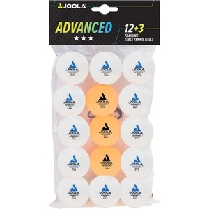 JOOLA Топчета за тенис на маса JOOLA Advanced Training ***, 12 + 3 бр