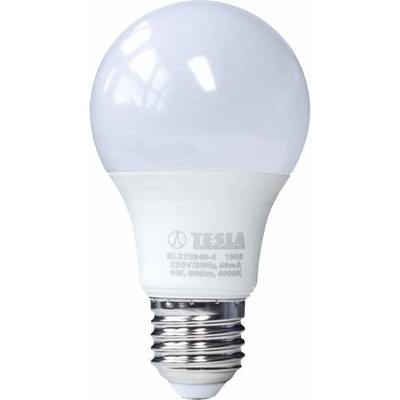 Tesla LED BL270940-4, žiarovka BULB E27, 9W, 230V, 806lm, 25 000h, 4000K studená biela, 220 °