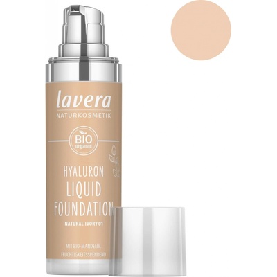 Lavera Lehký tekutý make-up s kyselinou hyaluronovou 01 Natural Ivory 30 ml