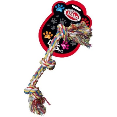Pet Nova Bavlněná činka 3 uzle 38 cm