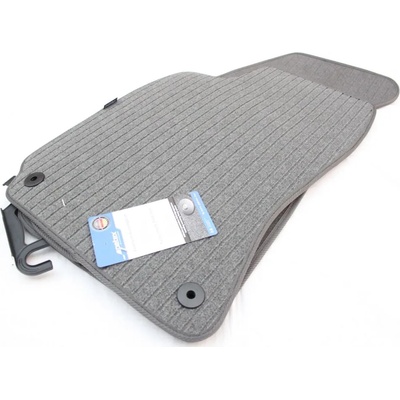 Petex Мокетни стелки за VW Passat B5 / B5.5 (1997-2005) - сиви с кръгли щипки (146557303)