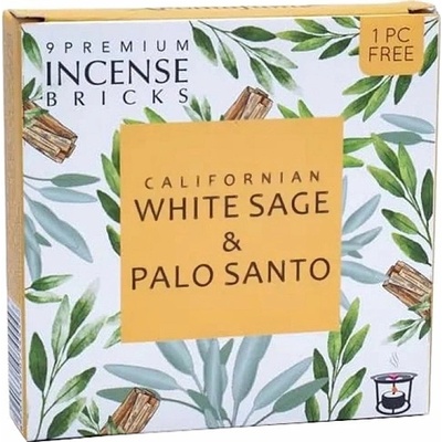 Nefertitis Vonné cihličky Aromafume White sage and Palo santo 40 g 9 ks