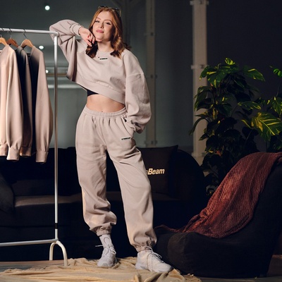 GymBeam Дамско долнище на анцуг Aura Grey L