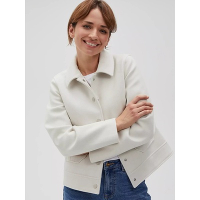 Moodo Кремаво дамско яке с риза Moodo Moodo | Byal | ЖЕНИ | XS
