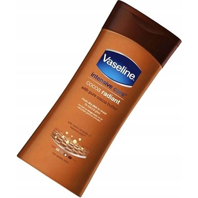 Vaseline Intesive telové mlieko pre suchú pokožku (Cocoa Radiant with Pure Cococa Butter) 200 ml