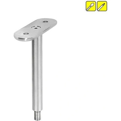 Feldmann Nerezový držiak madla zábradlia s plochou podstavou 60170-240 brus, závit M8
