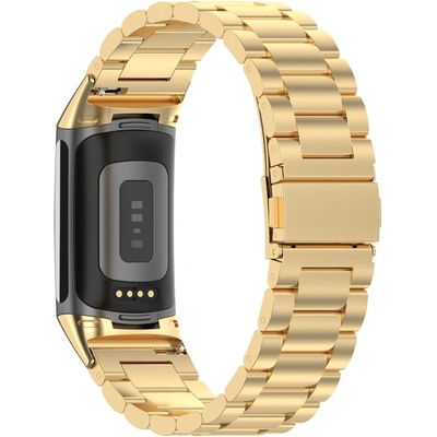 VSECHNONAMOBIL 112542 CLASSIC Kovový řemínek pro Fitbit Charge 6 zlatý
