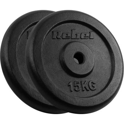 Rebel Active L-RBA-2130 Liatinové kotúče na činku 2 x 15 kg 31 mm