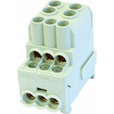Simet Al/Cu rozvodný blok SDB 100 (80010) SIMBLOCK šedý 81601002