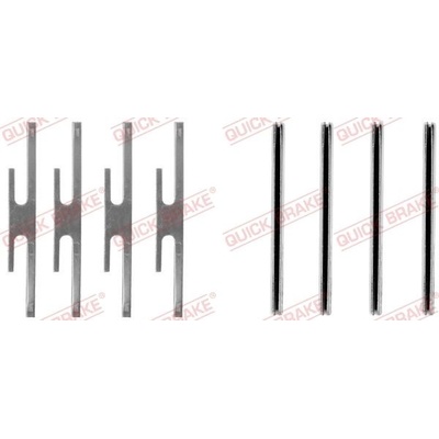 Súprava príslušenstva, obloženie kotúčovej brzdy Quick Brake 109-1012