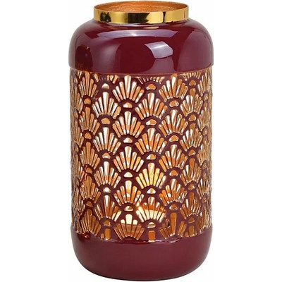 Nefertitis Svícen kovový Burgundy Fans NF62159 - 9 x 17 cm