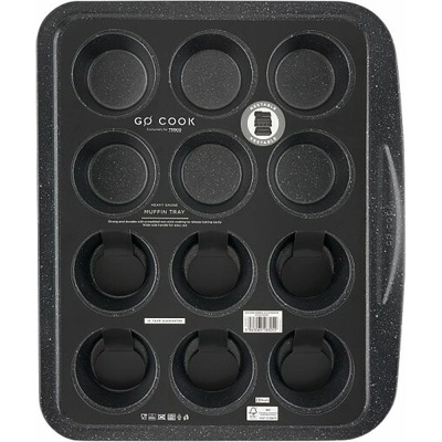 Tesco Go Cook Forma na 12 muffinů 37,5 x 31,5 cm