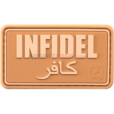 Gumová nášivka Jackets to Go Infidel - coyote