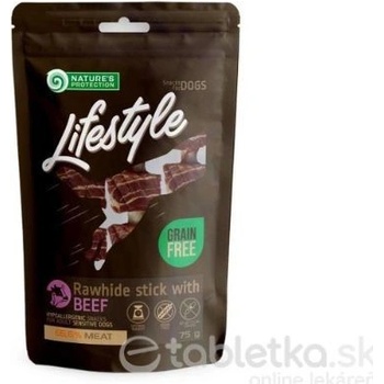 Pamlsok Natures P Lifestyle dog rawhide foaming sticks with beef 12x75 g