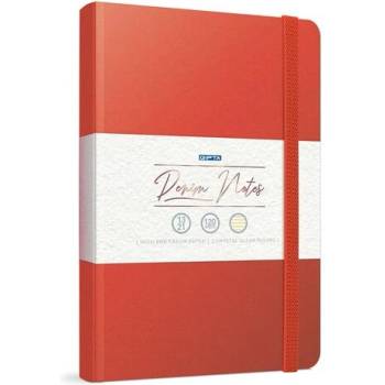 GIPTA Denim Notes Тетрадка 19 x 26 cm, кремава, широки редове, твърда корица, 120 листа (3939)