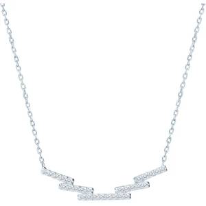 SAVICKI Златно колие 585, бели диаманти 0.14К, 44 см - savicki - 1 850,22 лв