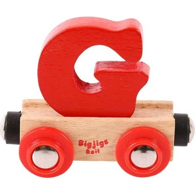 Bigjigs Rail Wagon Drevená vláčiková dráha písmeno G