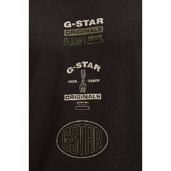 G-Star Raw Памучна тениска G-Star Raw в черно с принт D25083-C506 (D25083.C506)