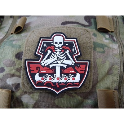 JACKETS TO GO Nášivka GHOST SHIP SKULL plast BAREVNÁ