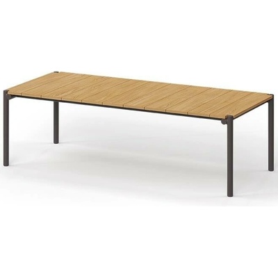 Vondom Jídelní stůl Tulum Vondom 250 x 106 x 74 cm rám hliník deska natural teak
