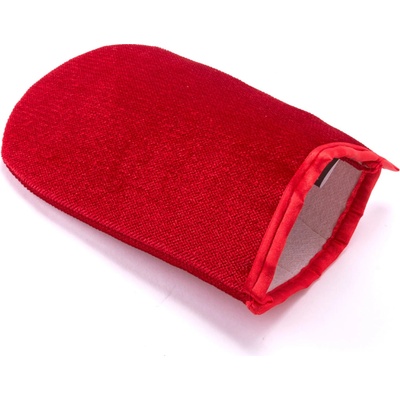 MSV rukavice na textil a čalounění pro odstranění chlupů a nečistot, červená, polyester (100179)