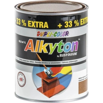 Dupli-color Alkyton samozákladový email kladívková 1l kladívková medená