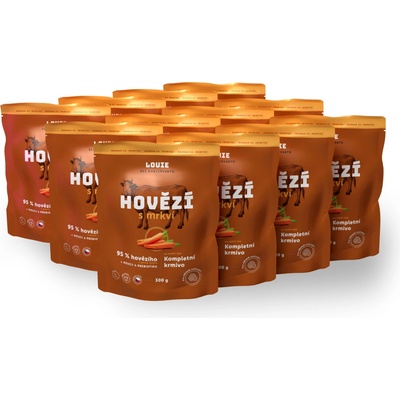 Louie Adult Hovězí s mrkví 12 x 300 g